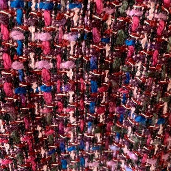 JM Collection Multicolor Boxy Tweed Jacket - Picture 5 of 6